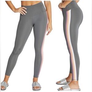 Wildfox side stripe leggings gray size medium high rise